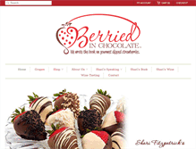 Tablet Screenshot of berriedinchocolate.com